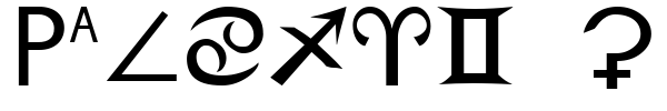 Zodiac S font preview